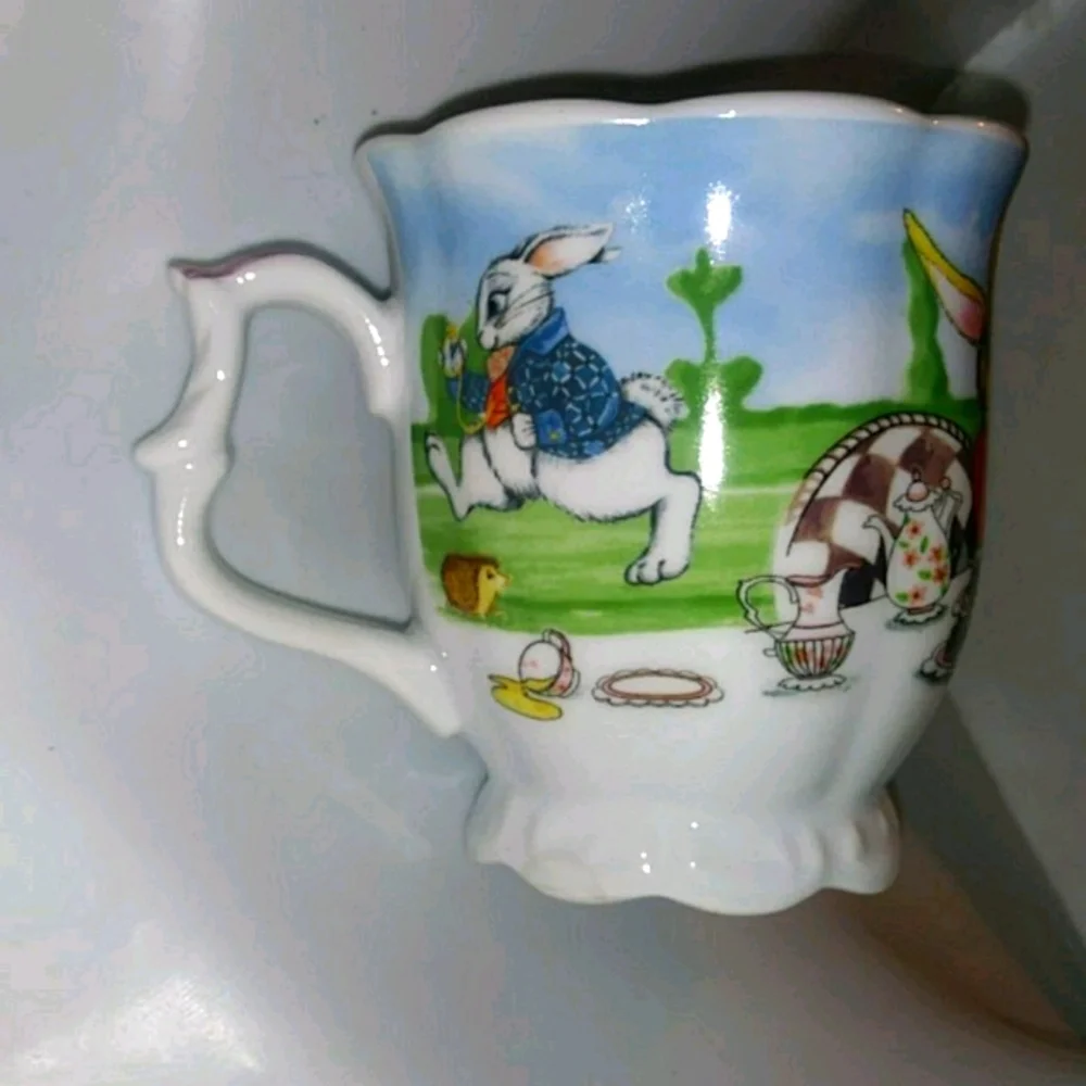 Alice in Wonderland Mug 150th anniversary Paul Cardew